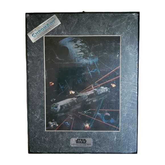 STAR WARS RETURN OF THE JEDI SPECIAL 1993 EDITION CHROMART CHROMIUM FRAMED PRINT - Picture 1 of 4